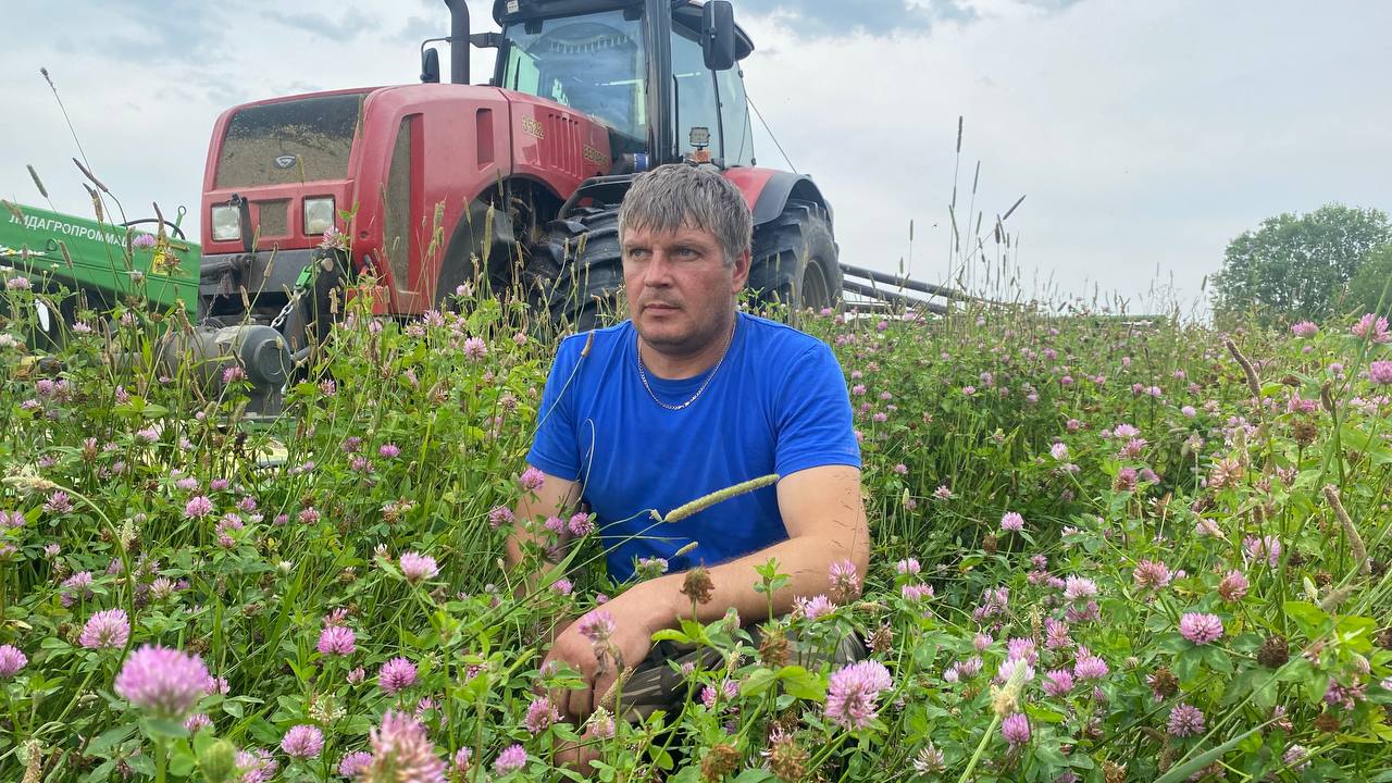 В Бешенковичах активно заготовляют корма для скота