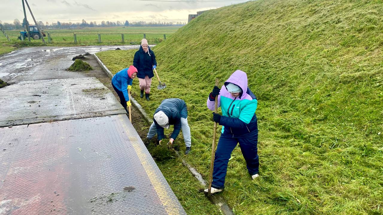 В Бешенковичском районе шефы помогают аграриям наводить порядок на фермах