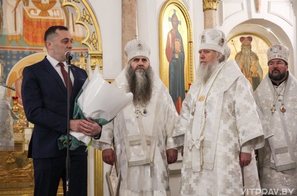 Александр Субботин поздравил архиепископа Витебского и Оршанского Димитрия с 70-летием