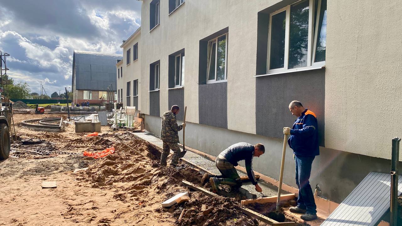 В Бешенковичах продолжается модернизация здания бывшего СПЦ