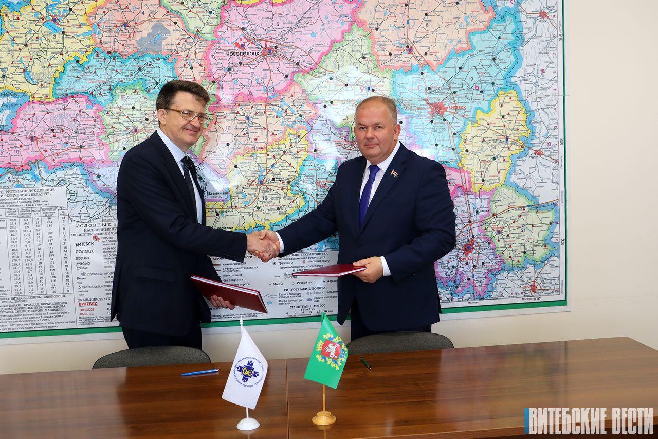 Новое соглашение о сотрудничестве подписали Витебская областная организация БПРЗ и главное управление по здравоохранению облисполкома