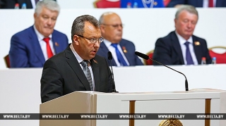 Председатель Бешенковичского райисполкома выступил на 5-м Всебелорусском народном собрании