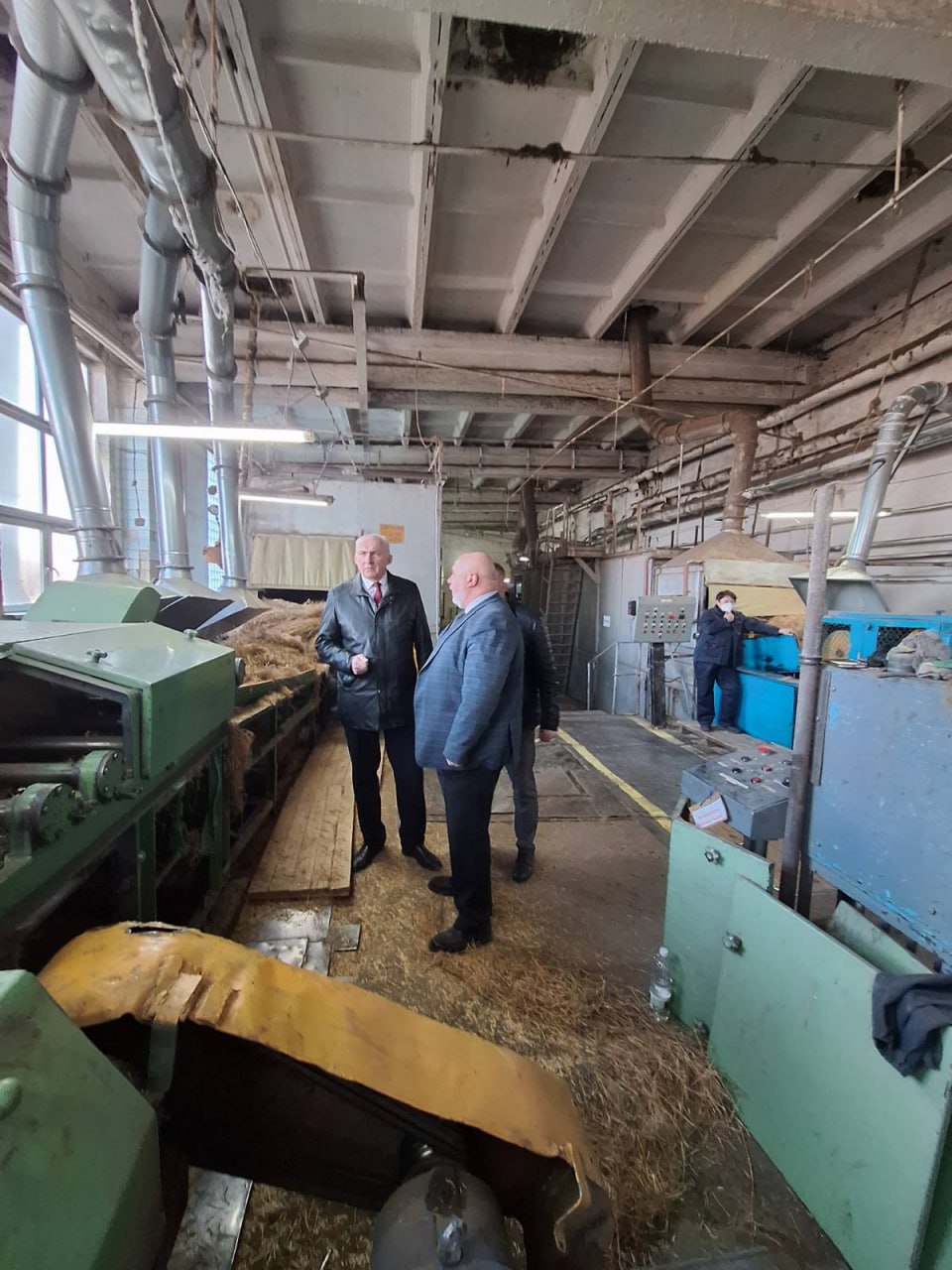 Геннадий Сабынич ознакомился с работой Верхнедвинского льнозавода